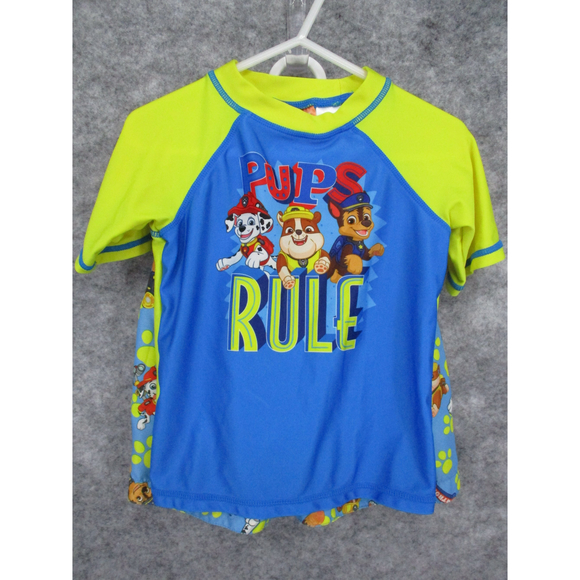 Nickelodeon Other - Paw Patrol Boys Swim Set 3T Trunks Shirt Chase Marshall Rubble